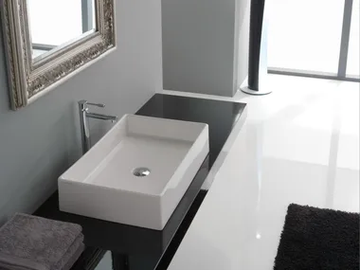 TEOREMA 60 - Countertop rectangular ceramic washbasin by Scarabeo Ceramiche - view 2